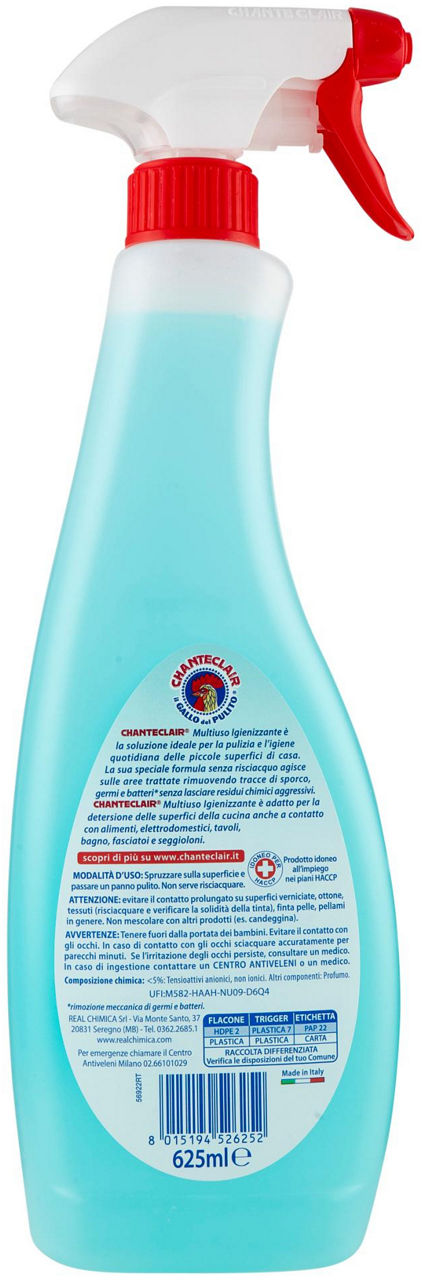 Detergente spray multiuso igienizzante 625 ml - Immagine 21