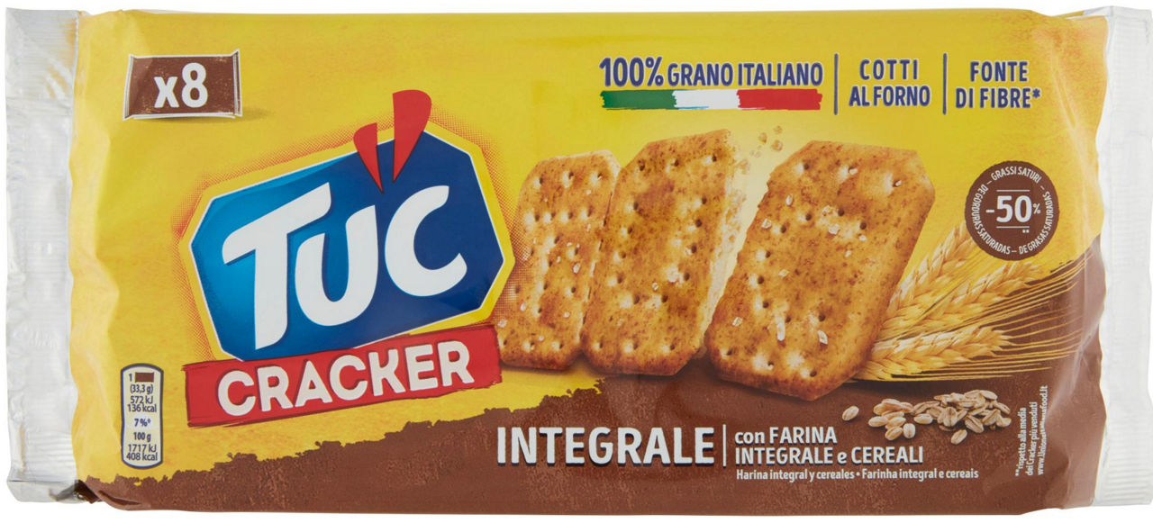 Tuc cracker integrale cotto al forno - 267g