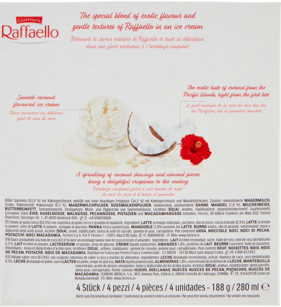 Stecco gelato raffaello 4 pz 188 gr - Immagine 21