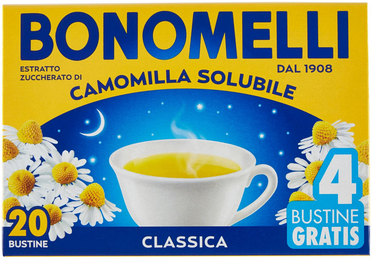 Camomilla solubile bonomelli scatola g 100 16 dosi+4 o/s