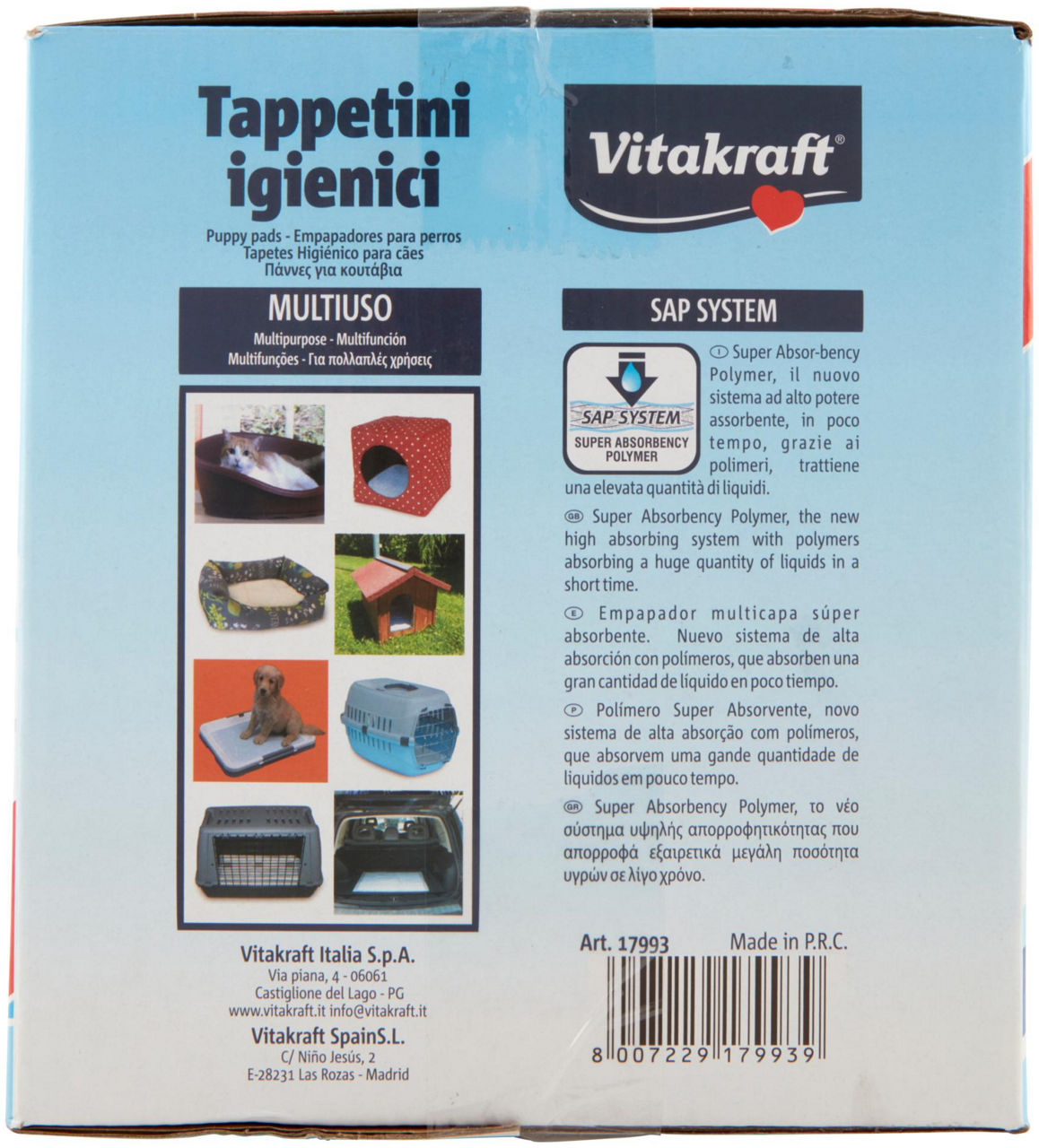 TAPPETINI IGIENICI VITAKRAFT  PACCO SCORTA SCATOLA PZ.50 - Immagine 31