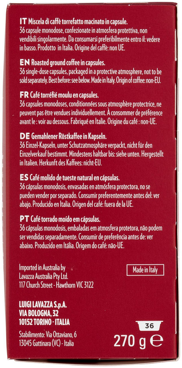 CAFFE'  36 CAPSULE LAVAZZA A MODO MIO ESPRESSO INTENSO SCATOLAGR 270 - 1