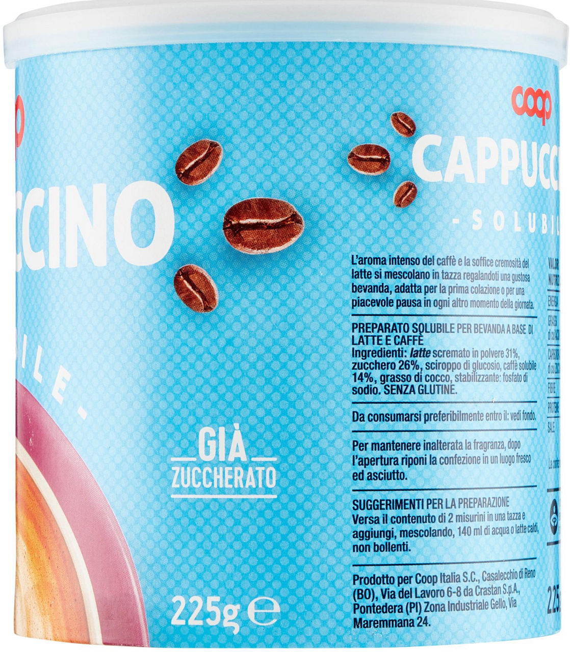 CAPPUCCINO SOLUBILE COOP225G - 3