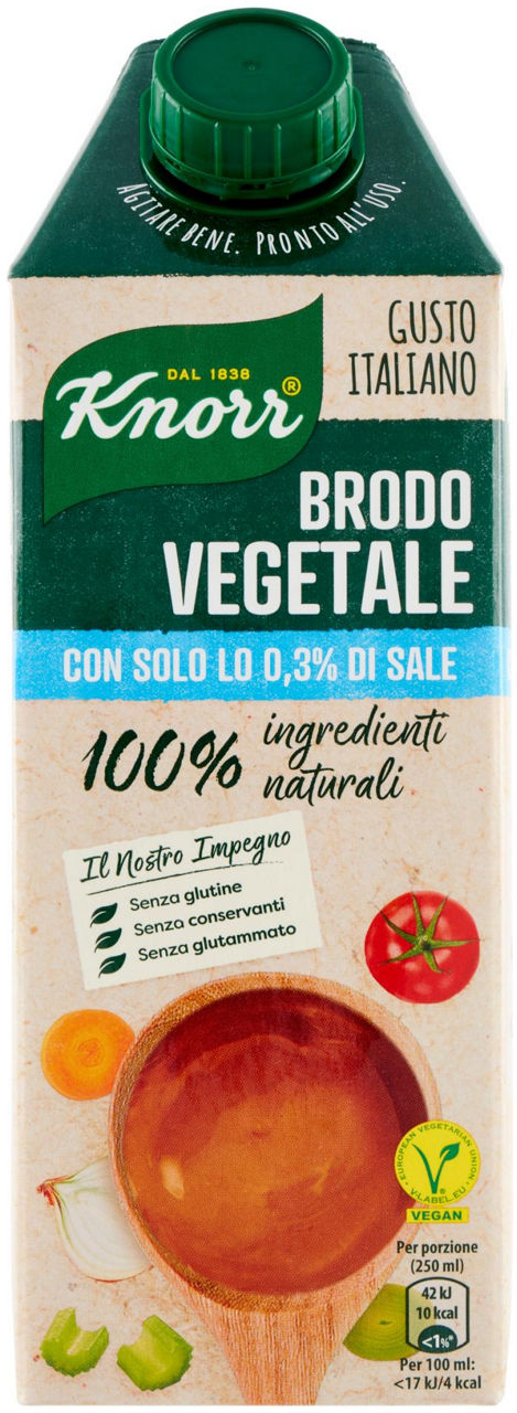 Brodo liquido vegetale basso sale knorr ml 750