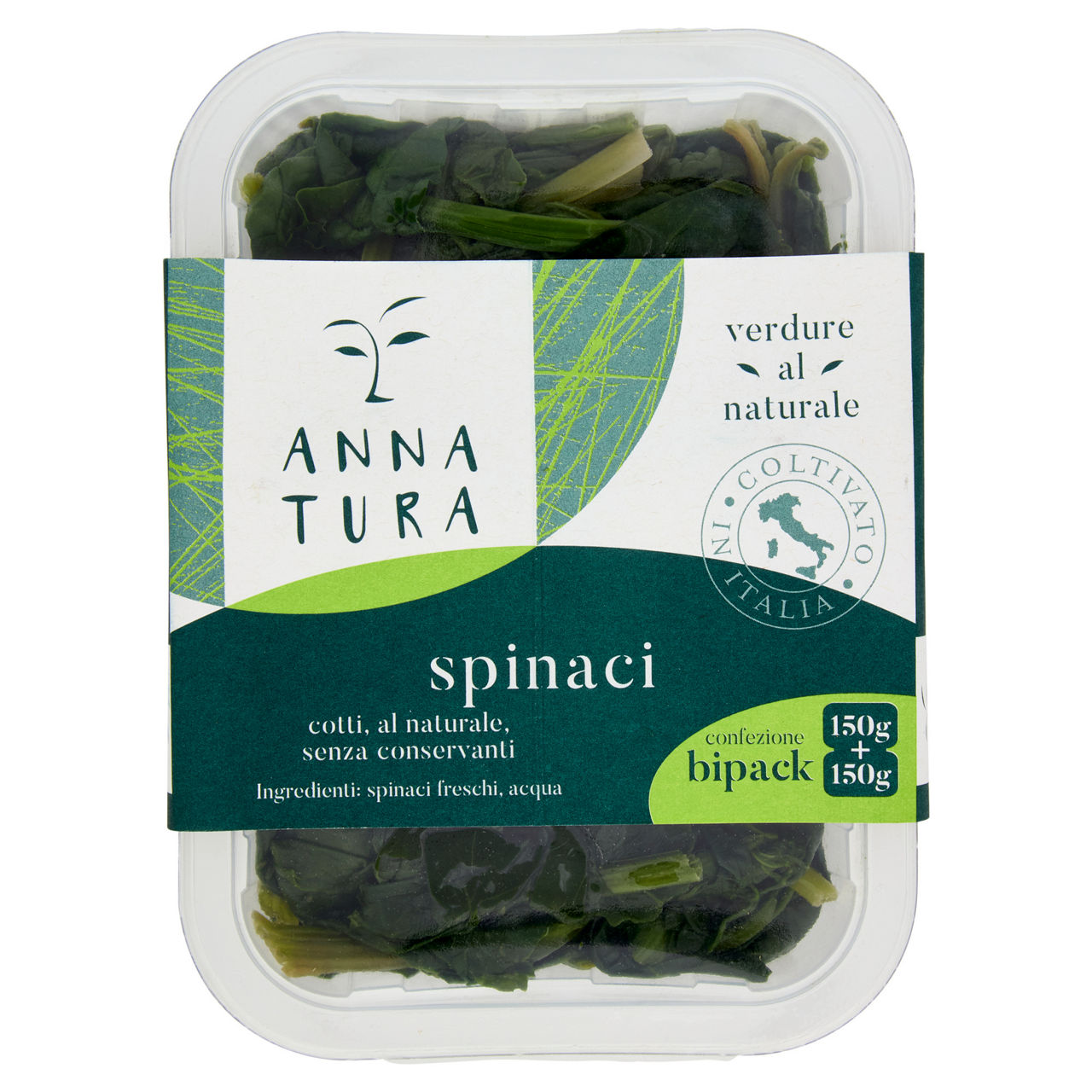 Spinaci al naturale 150gx2