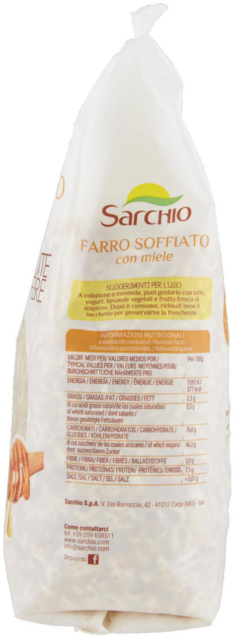 FARRO SOFFIATO CON  MIELE BIO SARCHIO GR 200 - 3