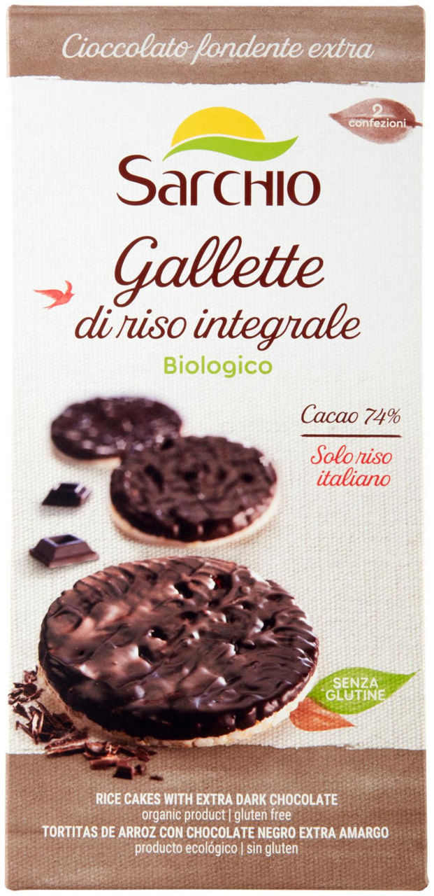 Gallette cioccolato fondente extra senza glutine bio scatola 100 g
