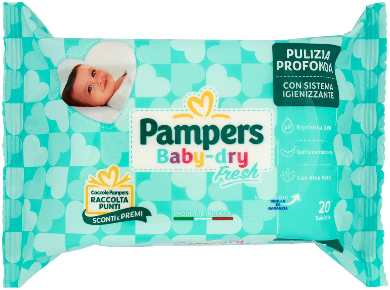 Salviette pampers baby dry travel x20 flow pack pz1