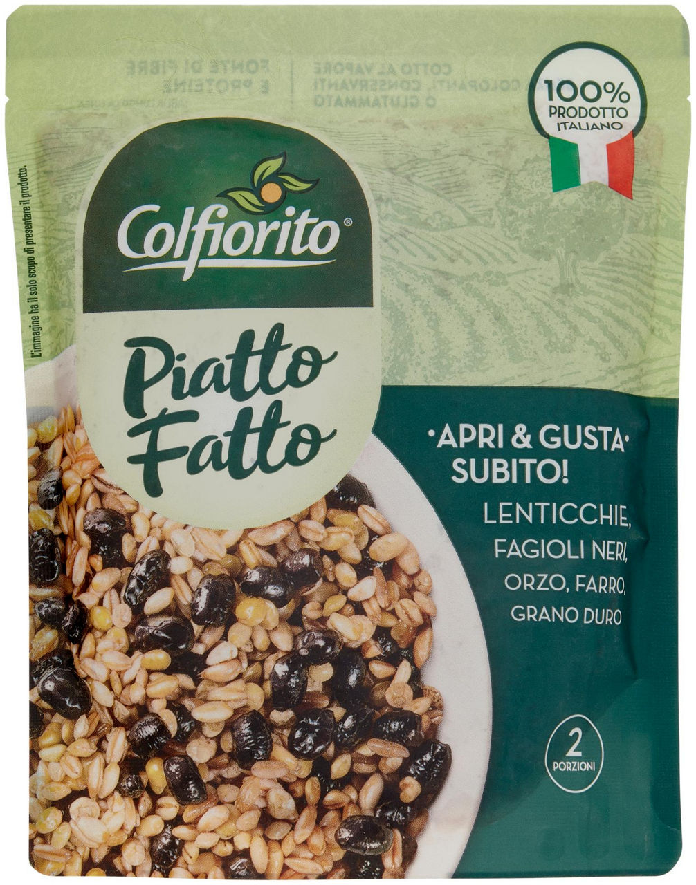 Piatto Fatto Lenticchie, Fagioli Neri, Orzo, Farro, Grano Duro 250 g - 0