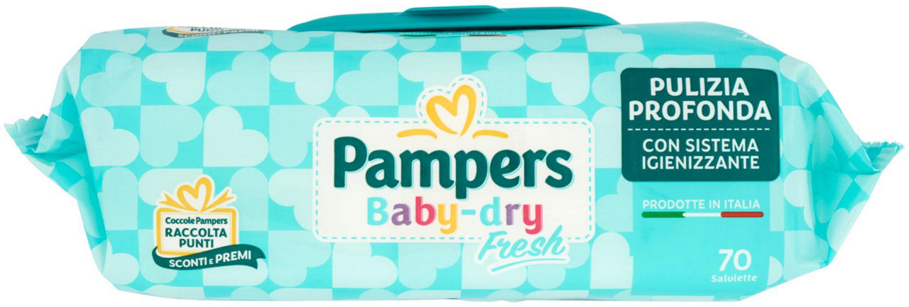 SALVIETTE BABY PAMPERS BABY DRY PZ 70 - 5