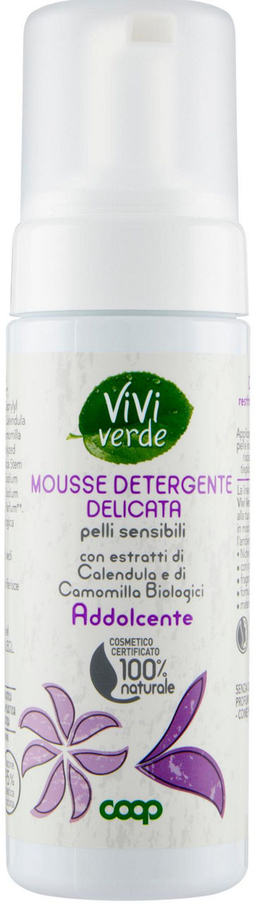 Mousse Detergente Delicata pelli sensibili Vivi Verde 150 ml - 0