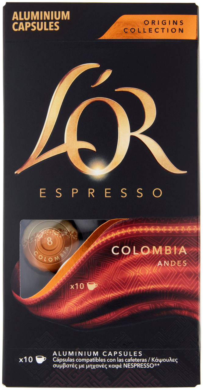 Caffè colombia jde l'or scatola 10caps. x g 5,2
