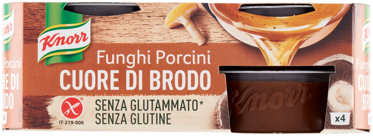 Cuore di brodo  funghi porcini knorr scatola pz.4xgr.28