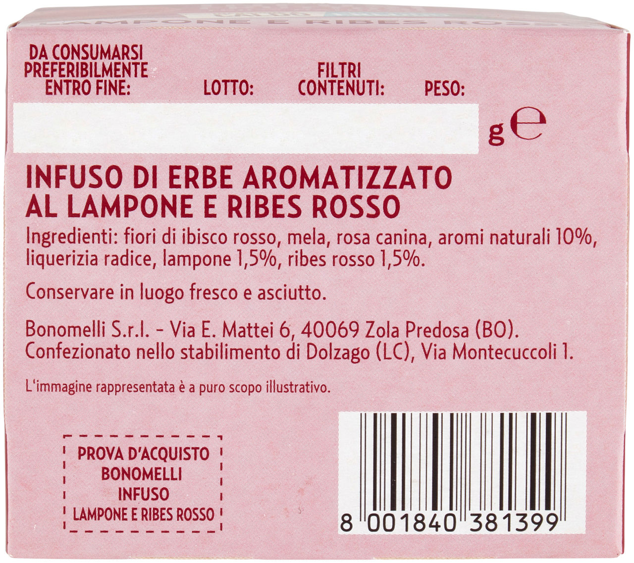 Infuso fruttoso lampone e ribes rosso 12 filtri - Immagine 51