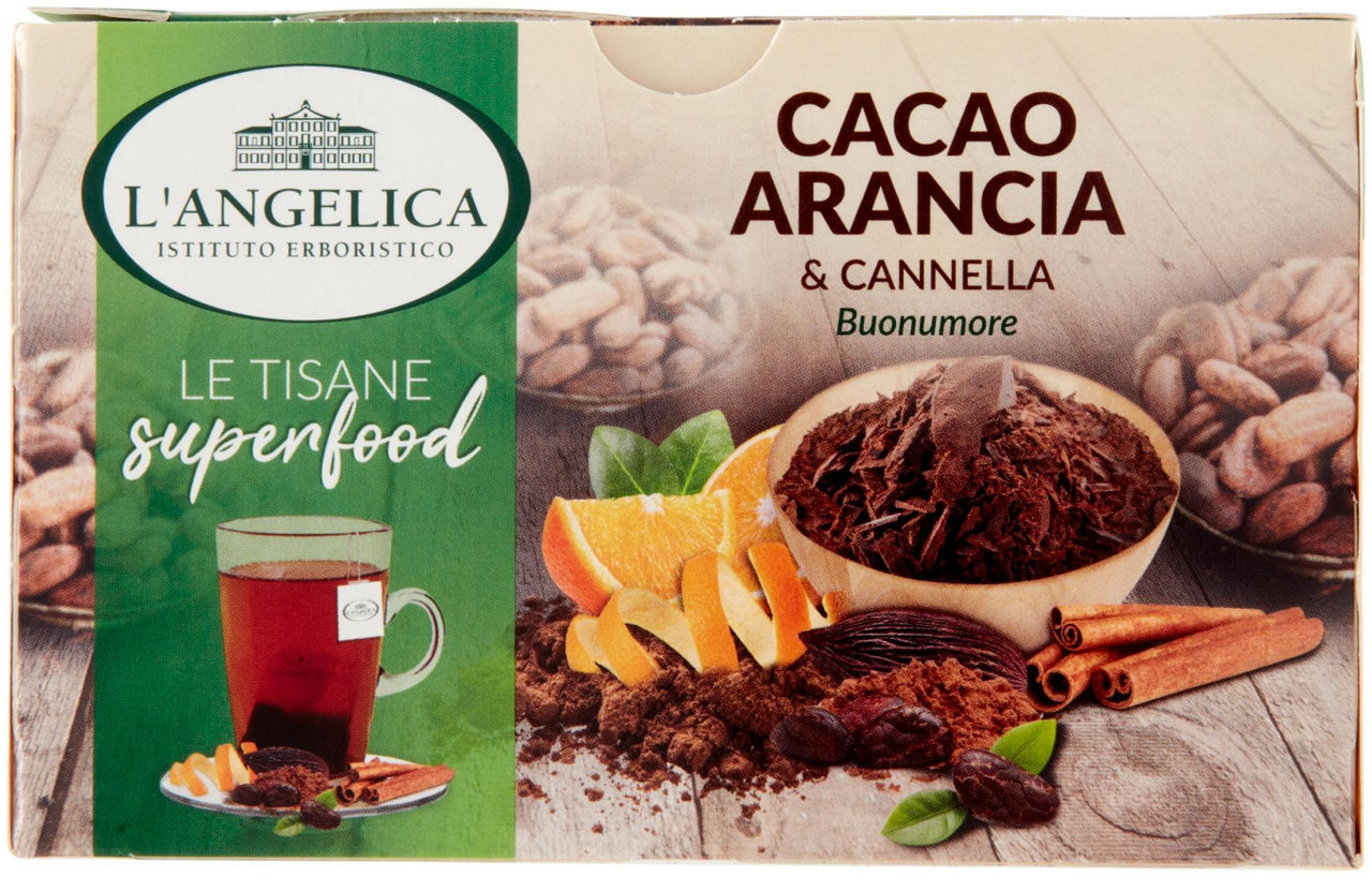 Tisana superfood cacao arancia e cannella 18 filtri 39,6 g