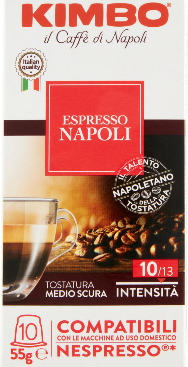 Caffè in capsule espresso napoli compatibili nespresso 10 pz