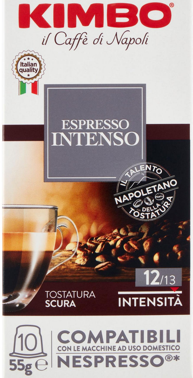 CAPSULE COMPATIBILI NESPRESSO CAFFE' KIMBO N INTENSO SCATOLA PZ.10X G 5,5 - 0