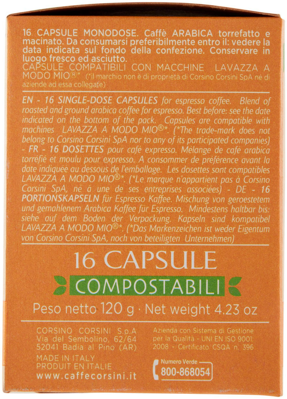 CAPSULE COMPOSTABILI ARABICA CORSINI MIO 16XG7,5 - Immagine 11