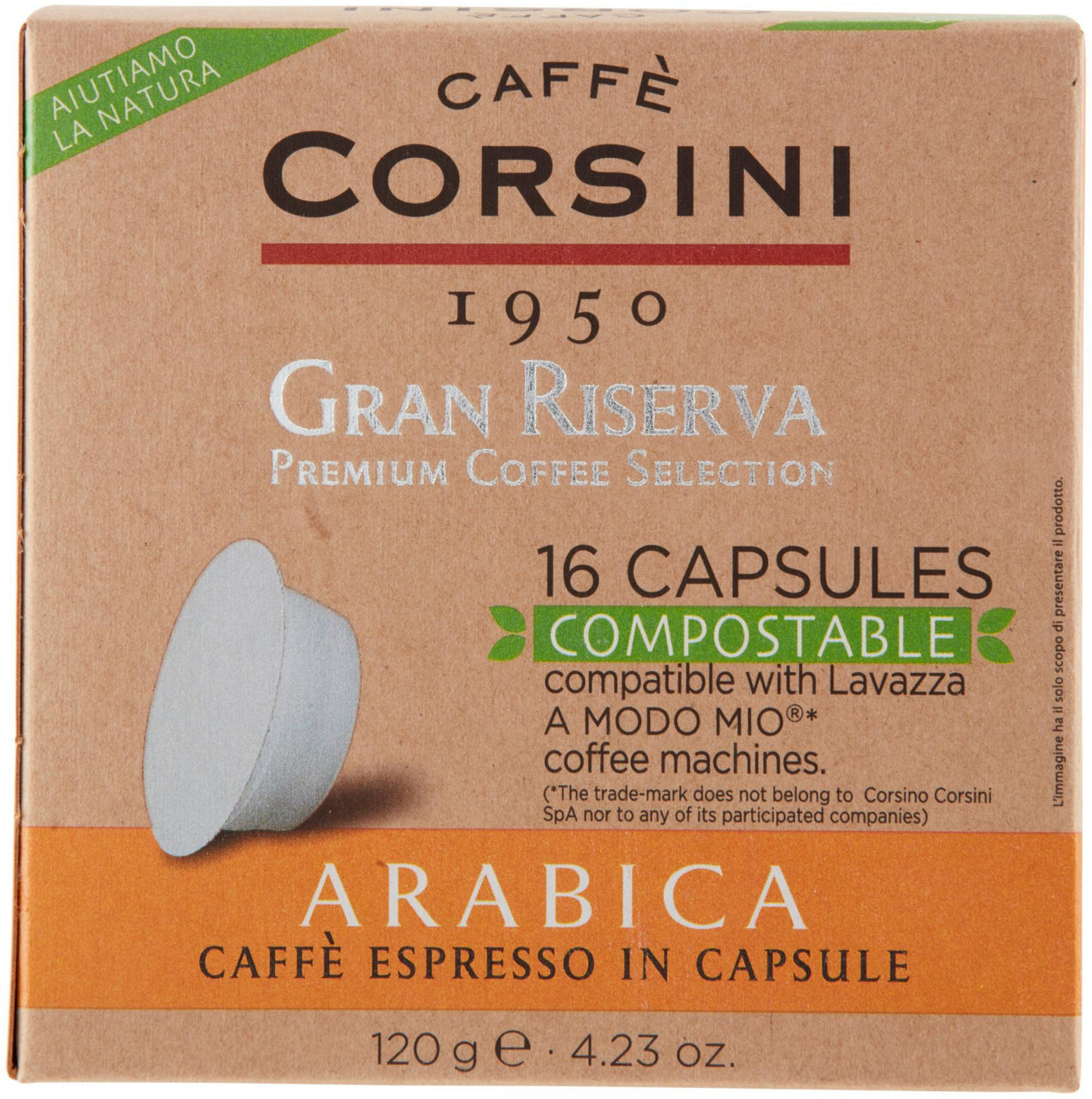 CAPSULE COMPOSTABILI ARABICA CORSINI MIO 16XG7,5 - Immagine 21