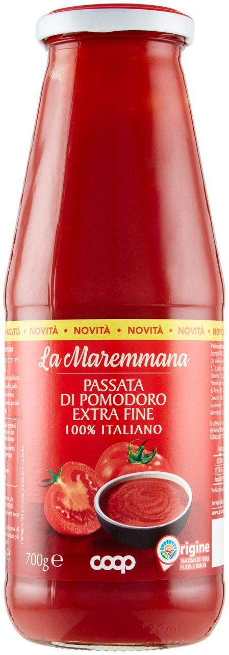 Passata di pomodoro extra fine la maremmana 700 gr