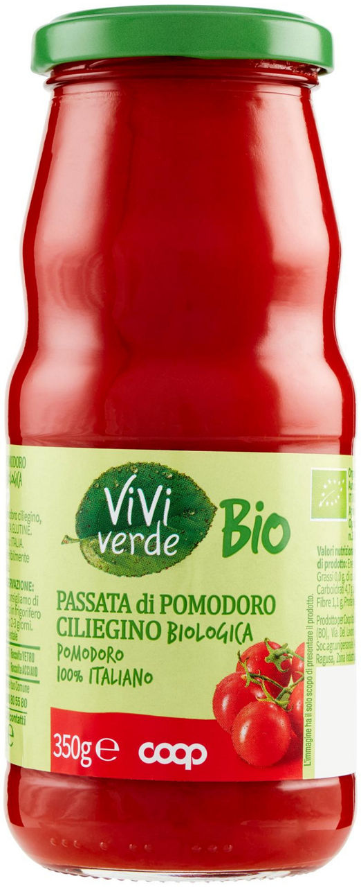 Passata di pomodoro ciliegino biologicoa 350g