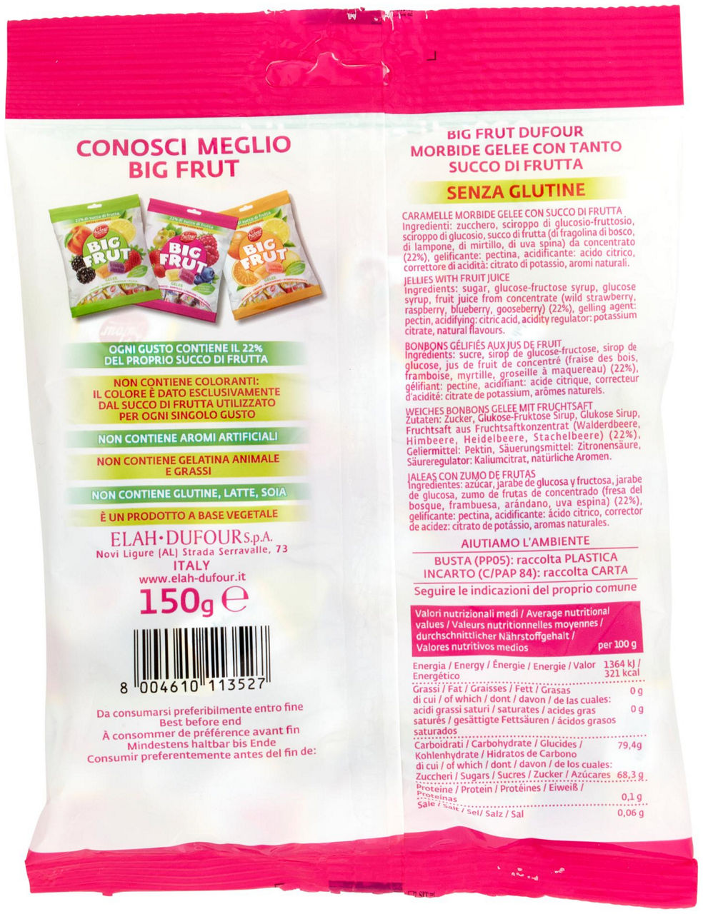 Caramelle morbide gelée big frut ai frutti di bosco 150 gr - Immagine 21