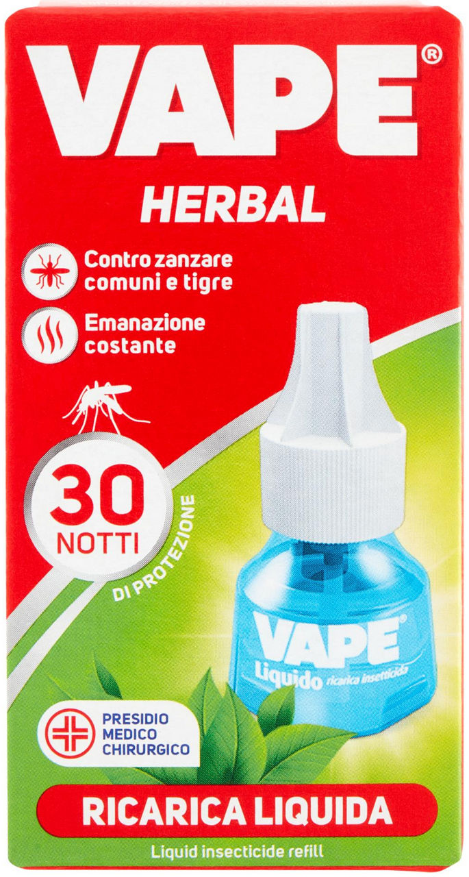 Repulsivo ricarica liquida herbal 30 notti ml 18