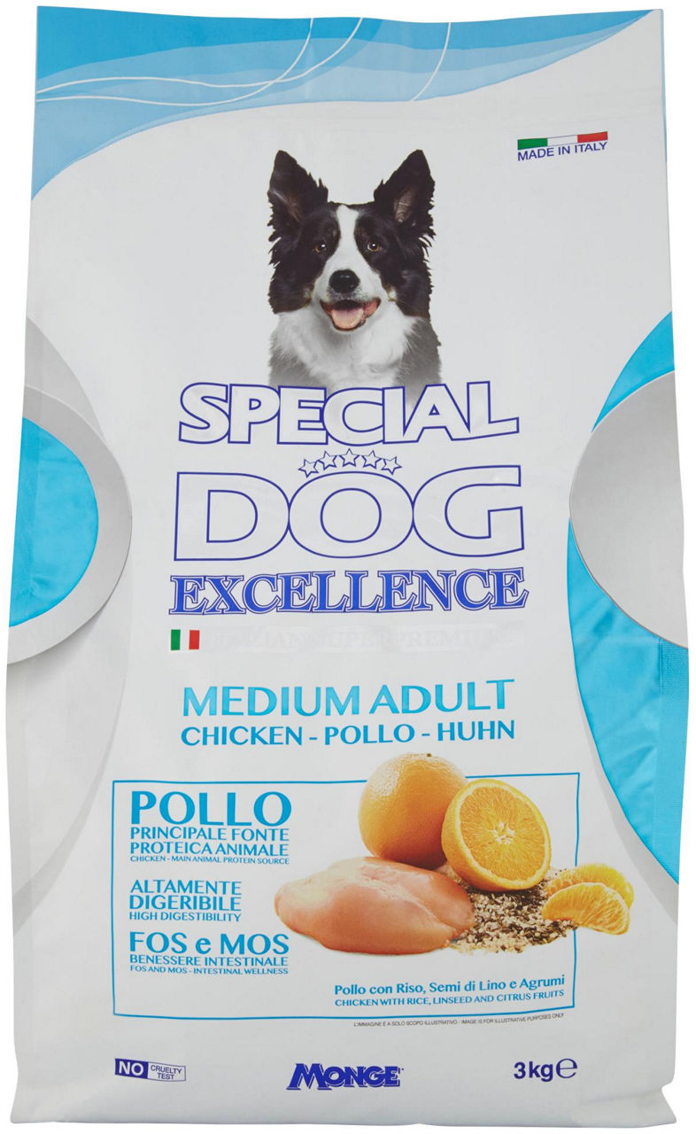 Crocchette special dog excellence medium pollo 3kg