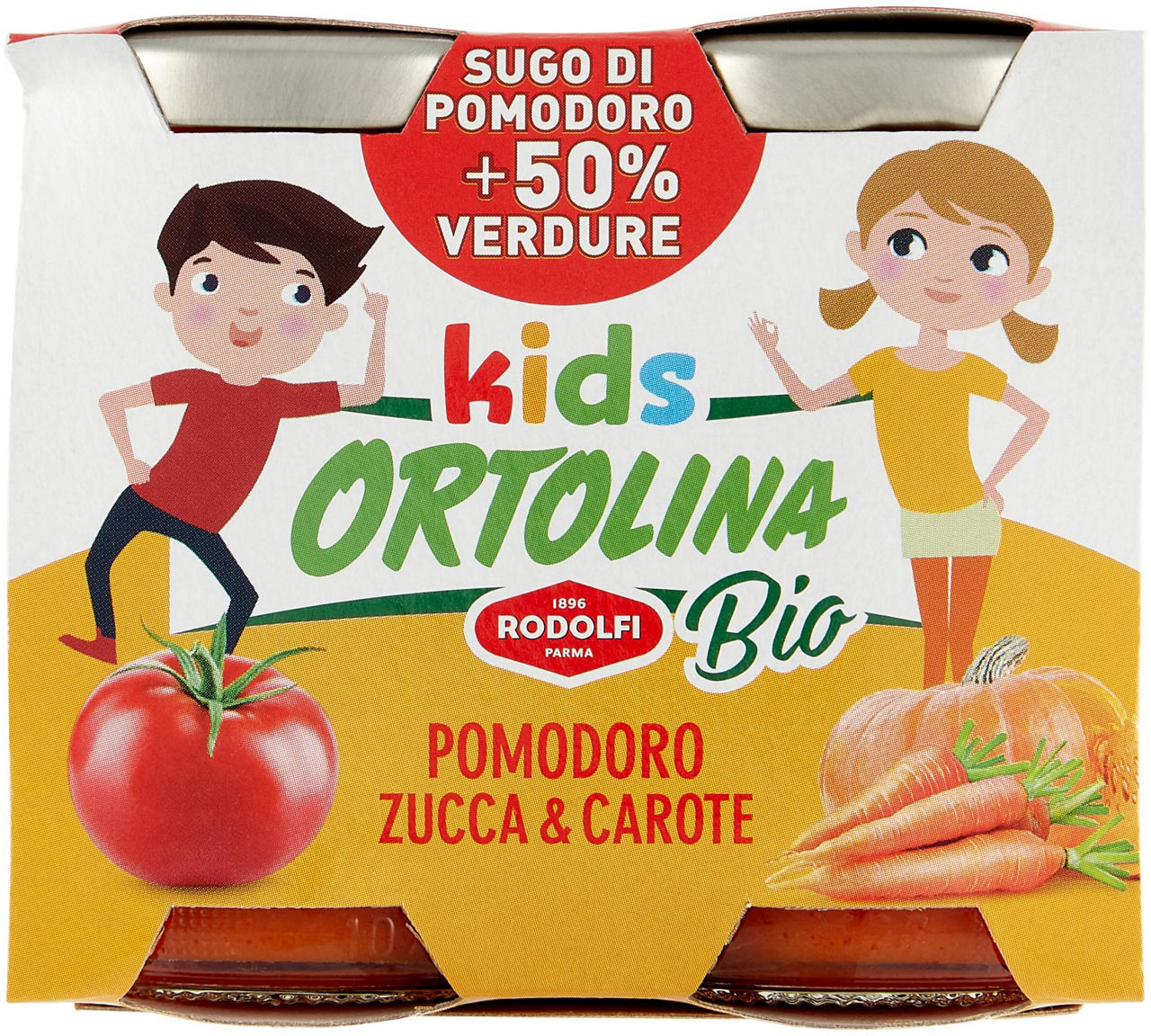 Sugo bio zucca e carote ortolina kids cluster gr.200