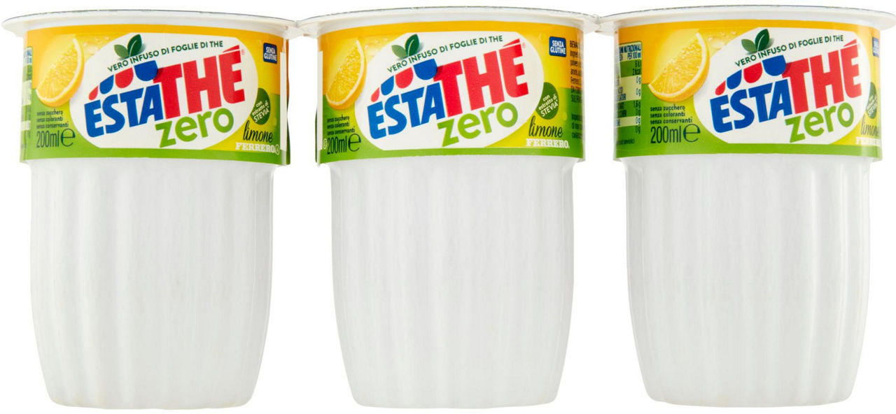 Estathe' limone zero cluster bicchiere ml 200x3