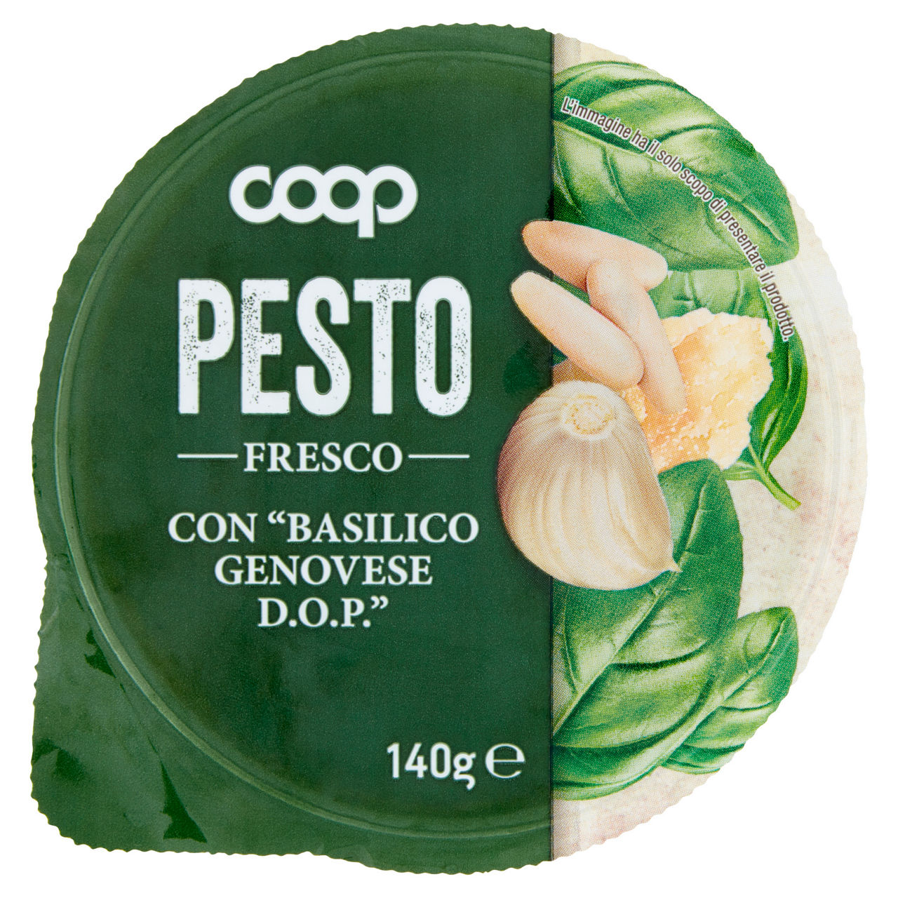 Pesto fresco con Basilico Genovese DOP 140 gr