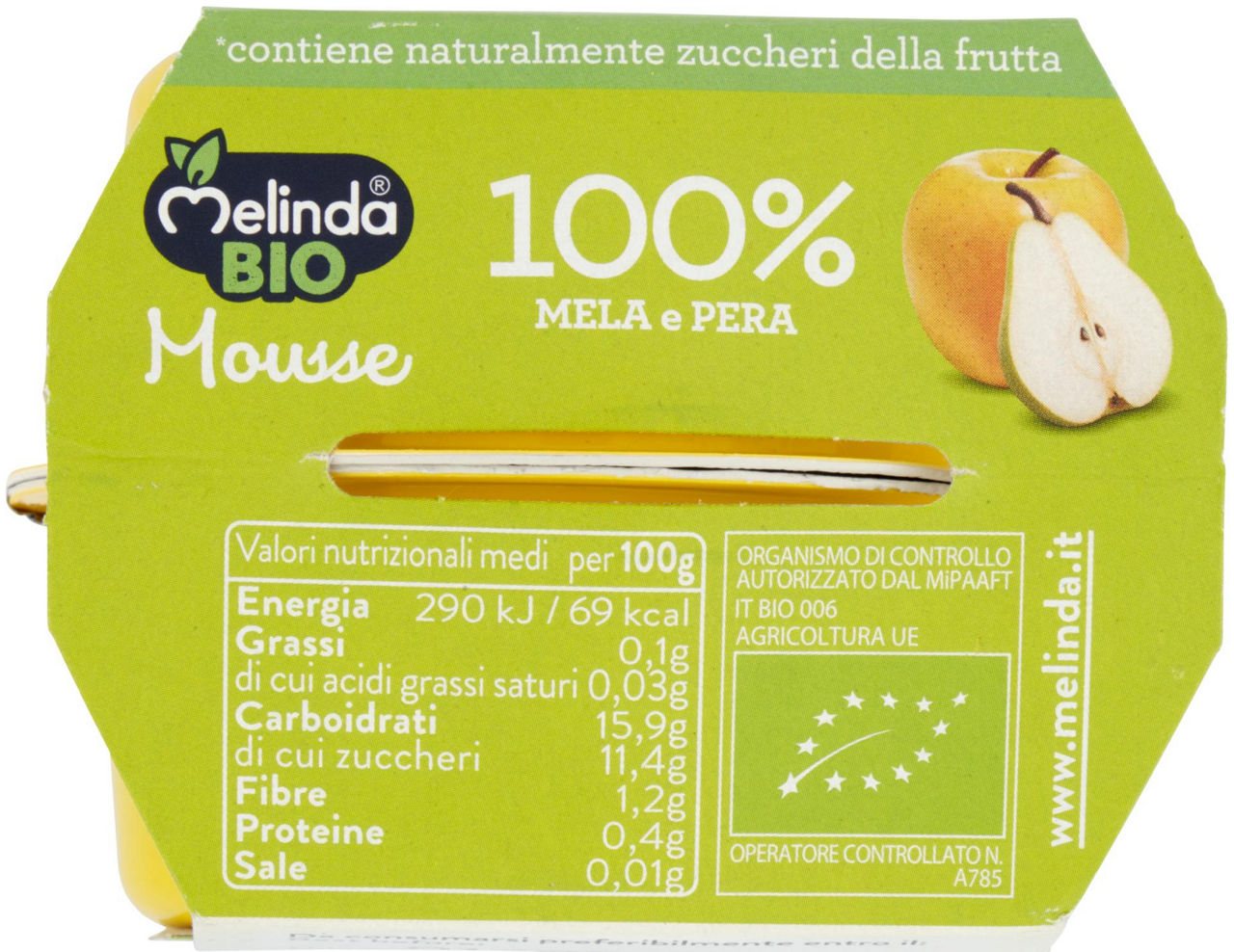 Mousse Bio 100% Mela e Pera 2 x 100 g - 5