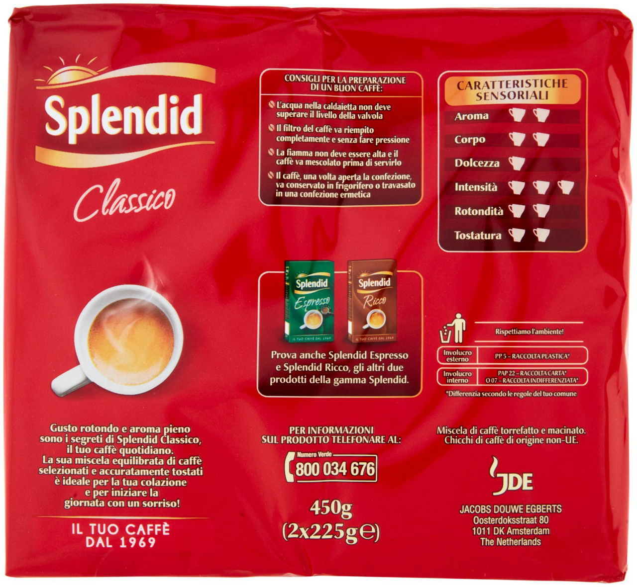 CAFFE' SPLENDID CLASSICO  GR 225 X2 - 2