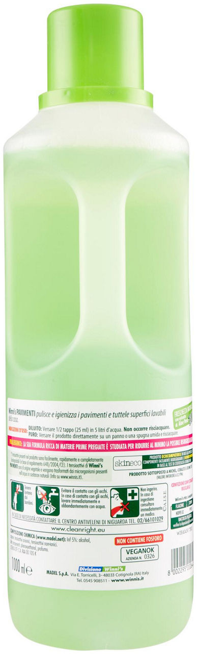 DETERGENTE SUPERFICI ECONATURA WINNI"S NATUREL PAVIMENTI FLACONE LT.1 - Immagine 21