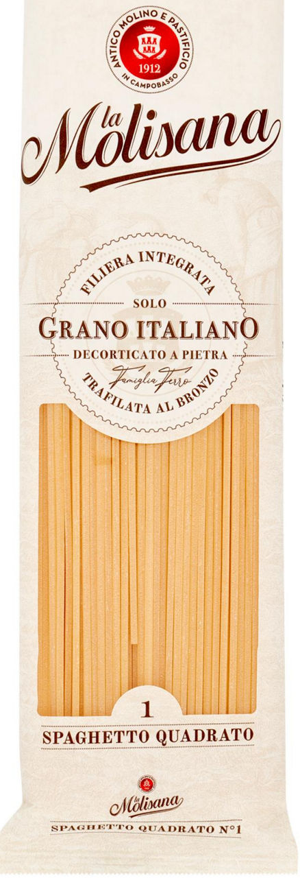 Spaghetto Quadrato 1 ( Grano Italiano ) 500 g - 0