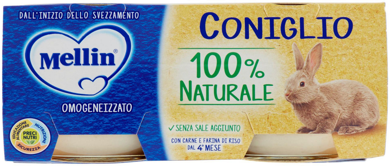 Omogeneizzato Coniglio 100% Naturale 2 x 80 g - 0