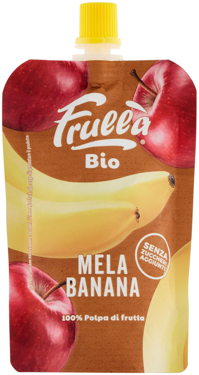 Polpa di frutta frullata bio mela banana 100 g