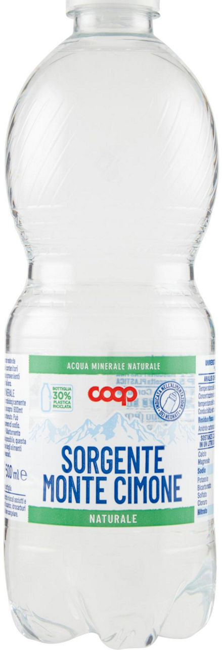 Acqua minerale coop naturale fonte montecimone rpet ml 500
