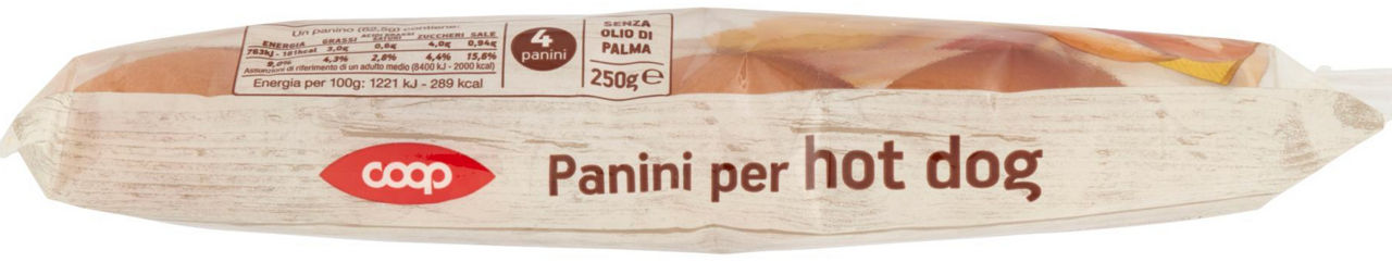 PANINI PER HOT DOG COOP SACCHETTO G 250 - 10