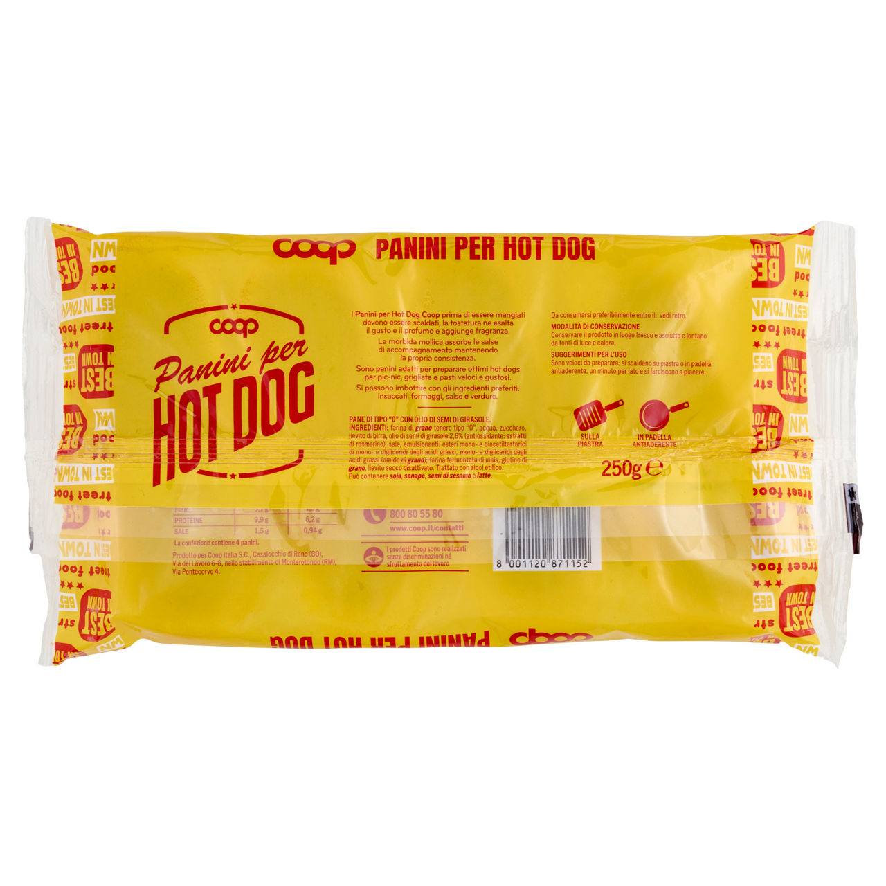 PANINI PER HOT DOG COOP SACCHETTO G 250 - Immagine 81