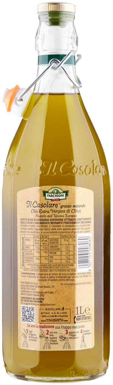 OLIO EXTRAVERG.OLIVA 'CASOLARE'GREZZO BTG LT.1 - Immagine 21