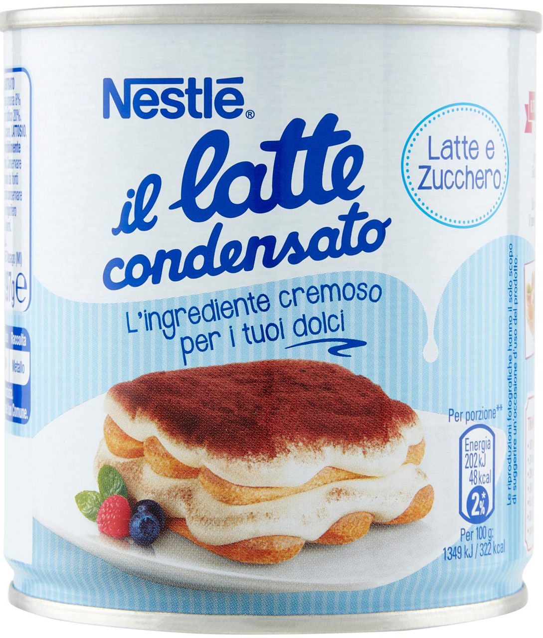 Latte concentrato  nestle'  barattolo  gr.397