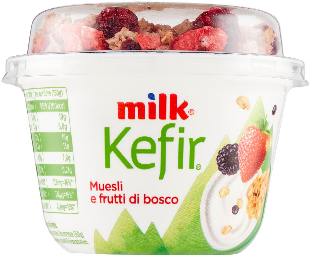 Milk kefir mix croccante ai frutti di bosco g 160