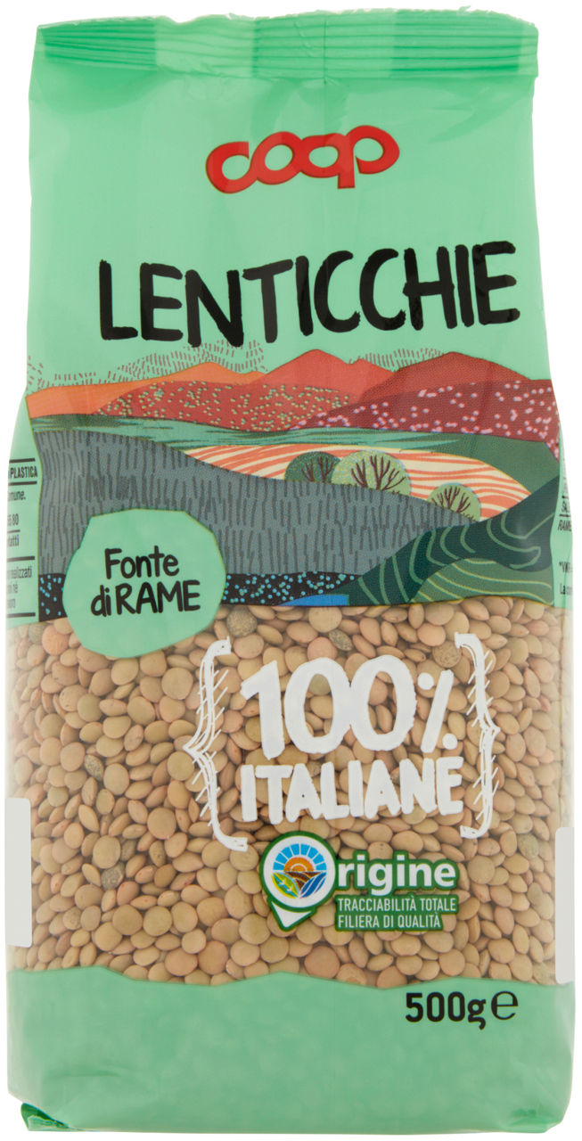 Lenticchie 100% italia coop sh g 500