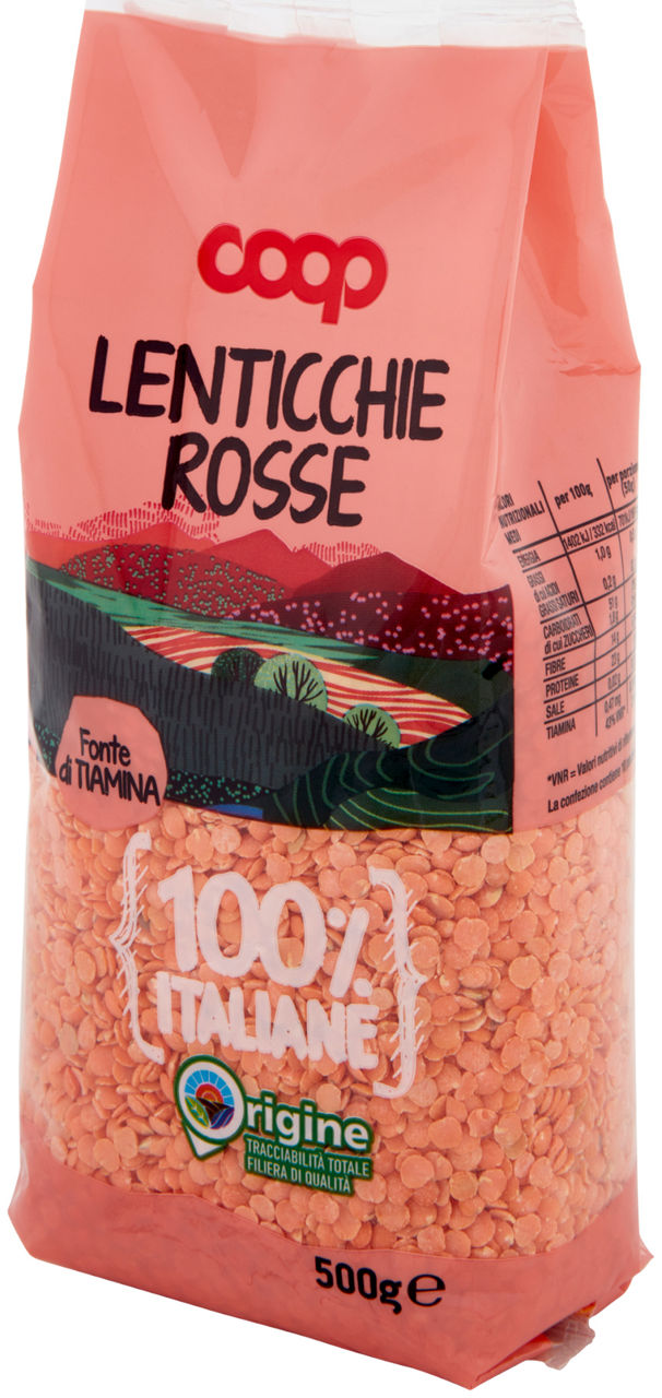 LENTICCHIE ROSSE DEC. 100% ITALIA COOP SH G 500 - 18