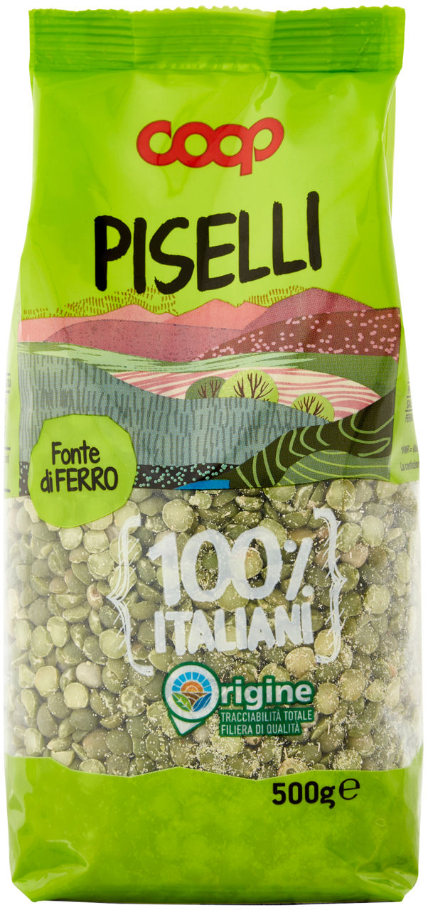 Piselli 100% italia coop sh g 500