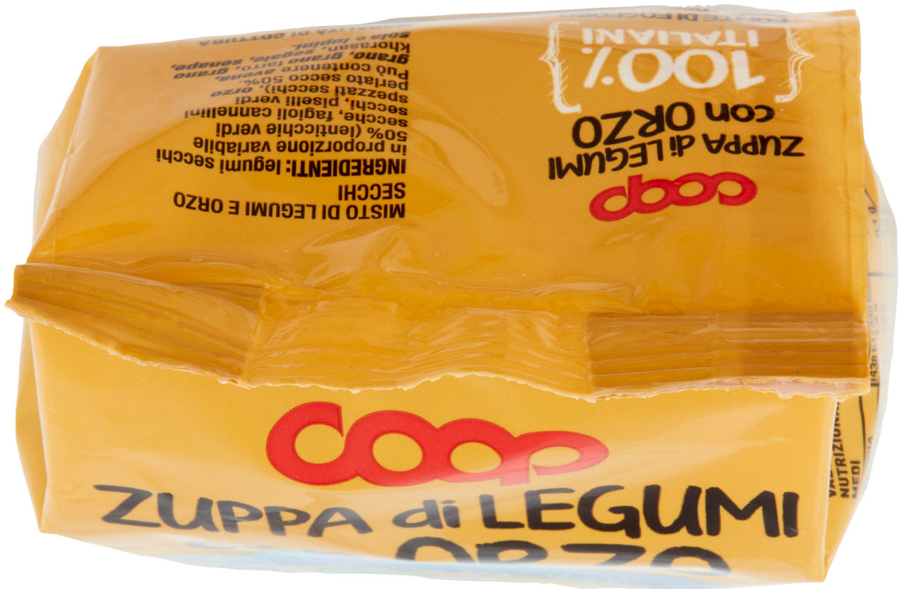 ZUPPA LEGUMI CON ORZO 100% ITALIA COOP SH G 500 - 12