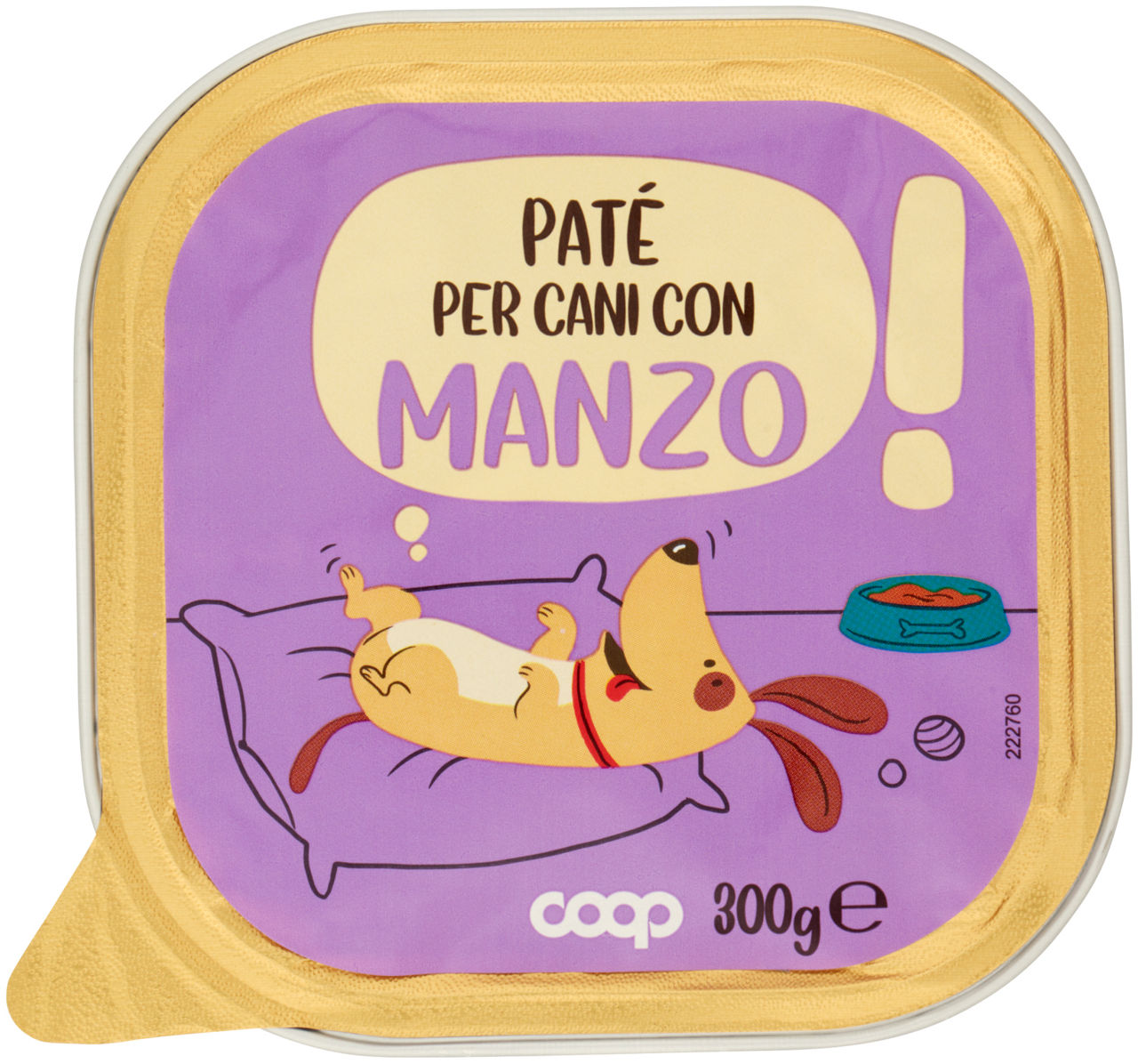 UMIDO CANE PATÈ PER CANE MANZO VASCHETTA COOP G300 - 0