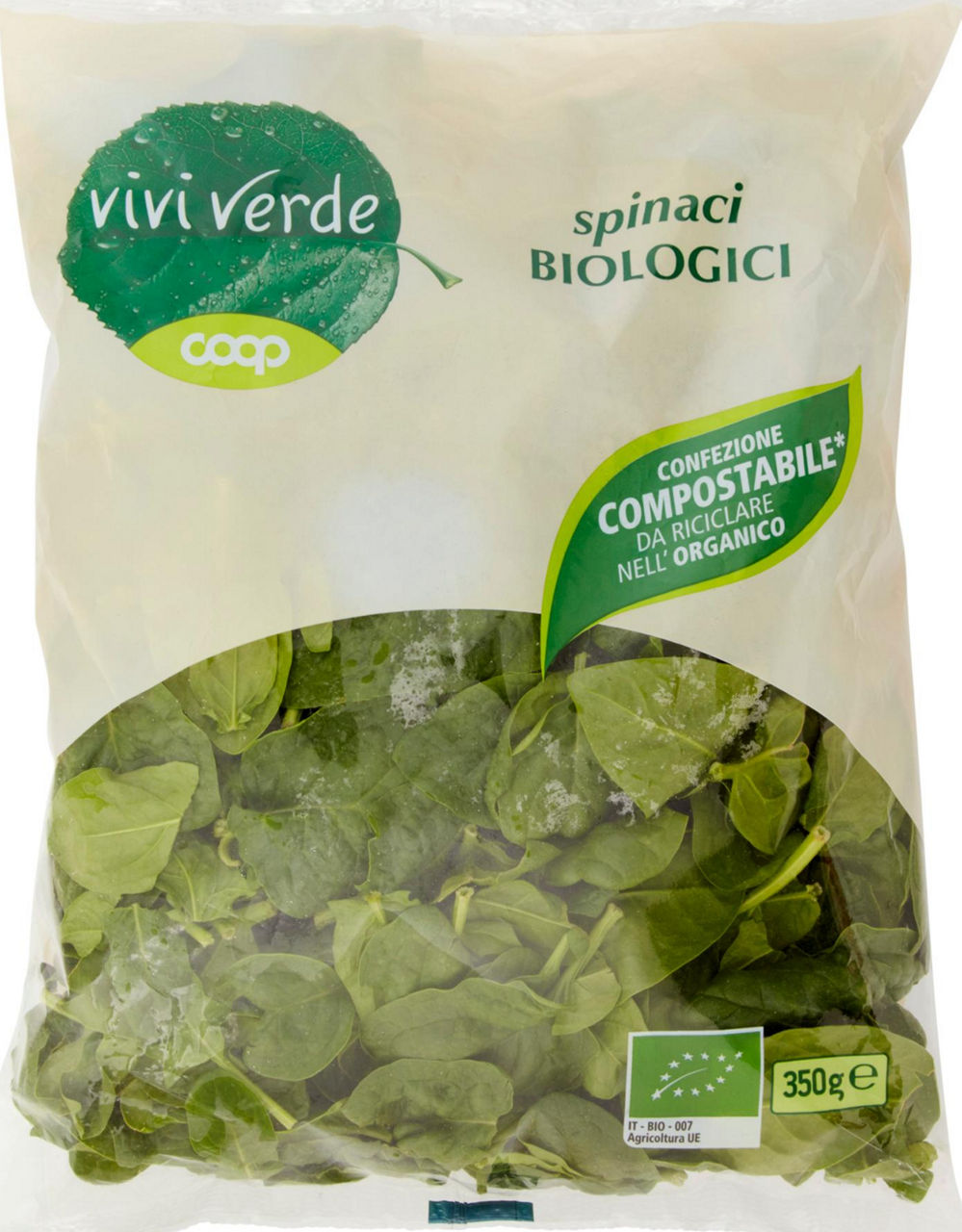 SPINACI VIVI VERDE BIO COOP BS G 350 - Immagine 21