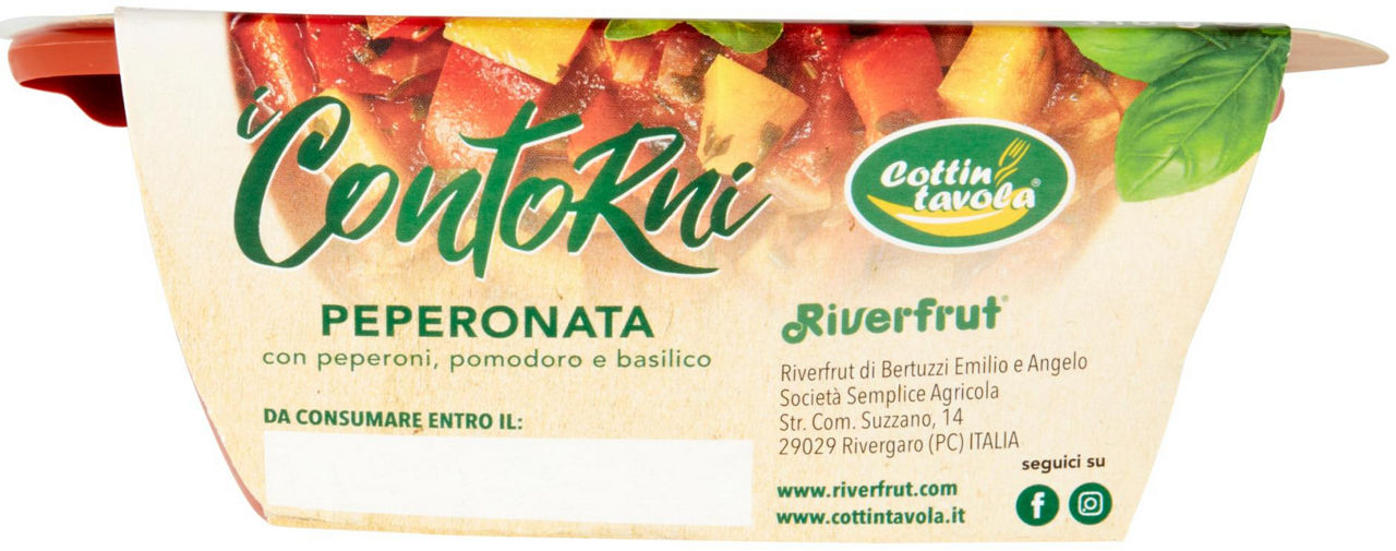 Peperonata con peperoni pomodoro e basilico 310 gr - Immagine 51